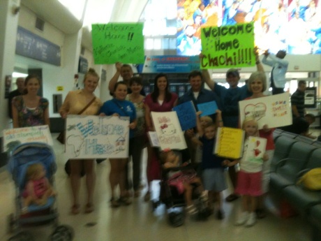 the group that greeted us at the airport :)